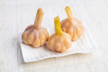 Tasty marinated garlic