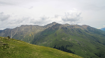 Caucasus mountains summertime. North Caucasus landscape