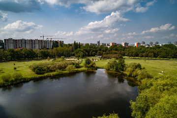 Fototapeta na wymiar Dolina Trzech Stawów - Katowice
