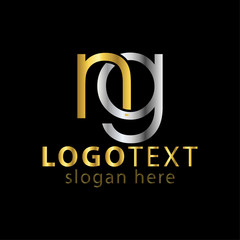 ng initial letter logo icon vector template