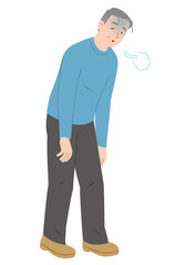 疲労したシニア