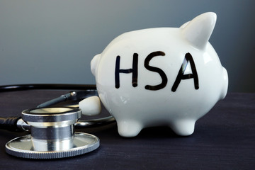 Health Savings Account HAS written on a piggy bank.