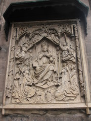 Relief an der Nürnberger Lorenzkirche