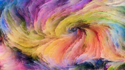 Photo sur Plexiglas Mélange de couleurs Solution de peinture colorée