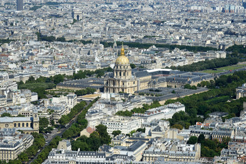 Fototapeta na wymiar vue aérienne de paris