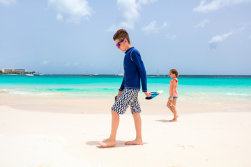 Kids having fun at beach