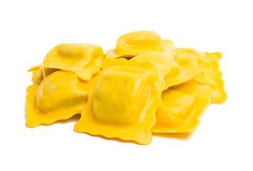 square ravioli isolated