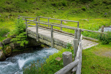 Von Kasern zur Kehreralm 2018-15   Holzbrücke über die Ahr Ahrntal Südtirol