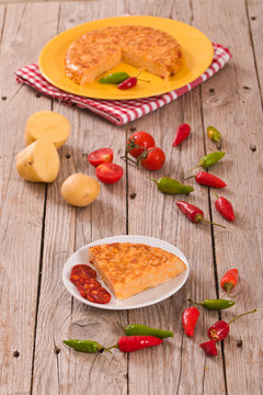 Spanish omelette.