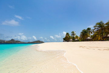 Idyllic beach at Caribbean