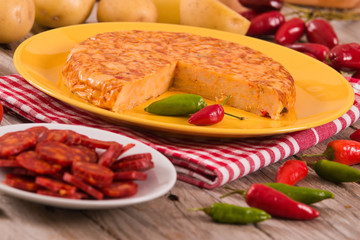 Spanish omelette.