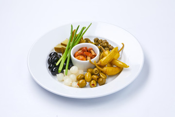 appetizer on the white background