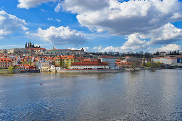 Obraz premium View from Charles Bridge in Prague.