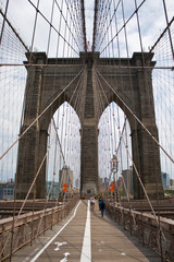 Fototapeta premium Most Brookliński na Manhattanie w Nowym Jorku