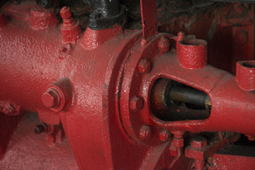 part of the railway abandoned steam locomotive depot rusty old remnants