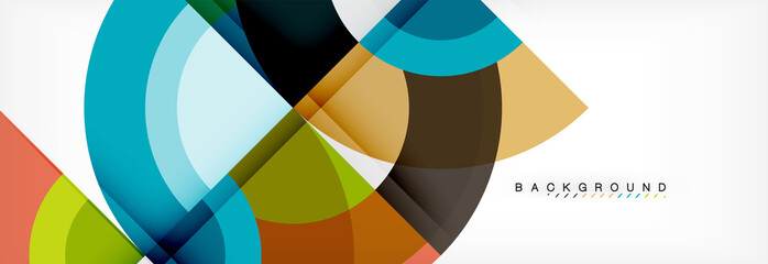 Vector circular abstract background