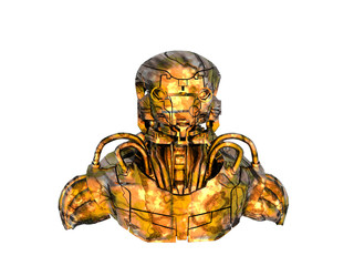 Goldener Roboter