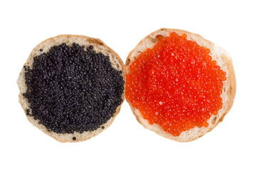 Black and red caviar
