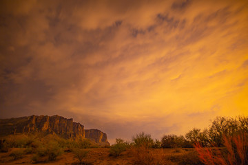 The Superstition Mountains east of Phoenix, Arizona are an icon of the Sonoran Desert and this southwestern state. It is a popular location to hike, explore and photograph