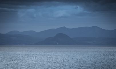 Blick zur Insel Arran
