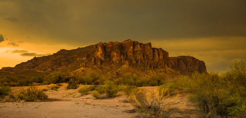 The Superstition Mountains east of Phoenix, Arizona are an icon of the Sonoran Desert and this southwestern state. It is a popular location to hike, explore and photograph