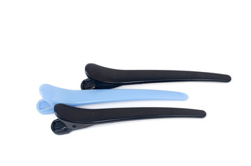 Women's  plastic hair clip isolated on white