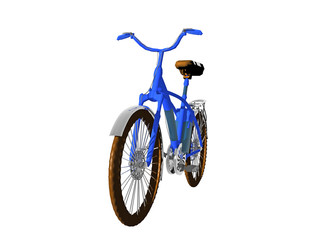 Blaues Elektro Fahrrad