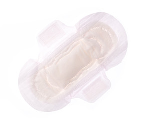 menstrual pad isolated on white background