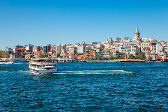 The view of the Golden Horn, Istanbul, Turkey