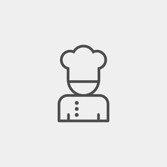 Cook flat vector icon