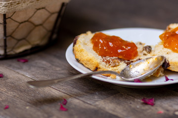 French and British Pastries for Morning Breakfast