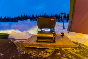 Wintercamping mit Ofen