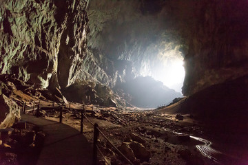 Large chamber within Deer Cave of Mulu National Park, Sarawak