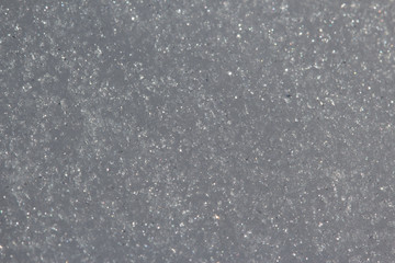 Macro texture of the snow