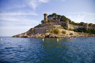 Fototapeta na wymiar Castillo de Tossa de Mar