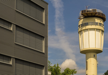 A small tower in a German town