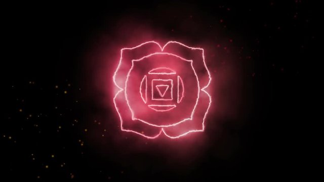 Color yoga chakra symbol, great for design, root chakra