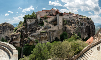 Meteors or Meteora Monastery of Great Meteoron, Thessaly, Greece