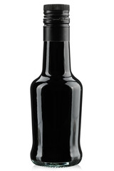 black bottle with sauce
