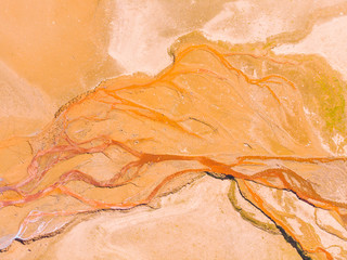 river source. water pollution