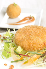 Viande panée