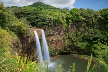 Wailua Wasserfall - obrazy, fototapety, plakaty