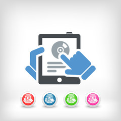 Tablet music icon