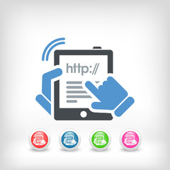 Web connection tablet