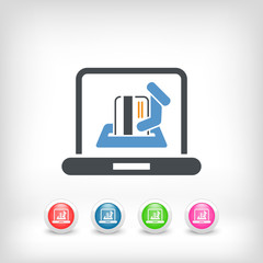 Online shopping icon