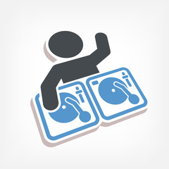 Dee jay party icon