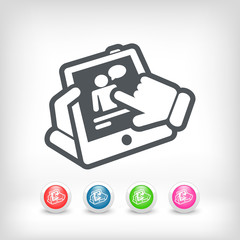 Chat touchscreen icon