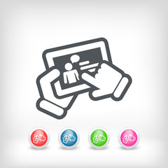 Chat touchscreen icon