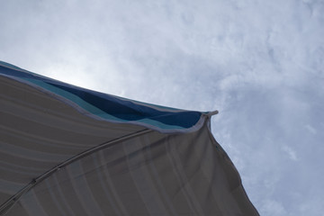 beach umbrella and sky