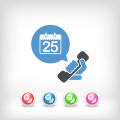 Phone call to agree date